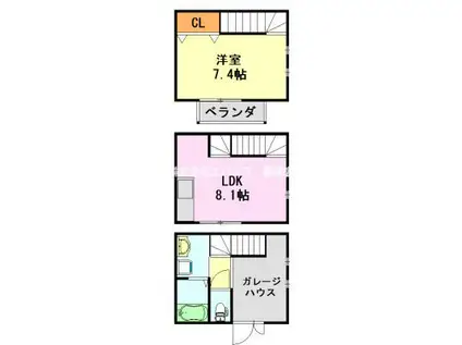 タワーズ(1SLDK/1階)の間取り写真