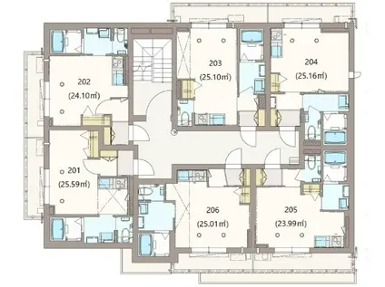 YS PRECIOUSⅨ(ワンルーム/2階)の間取り写真