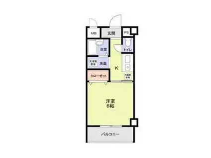 サンセールハヤシ(1K/3階)の間取り写真