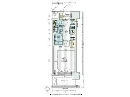 エステムコート新大阪XIVアイシー(1K/4階)の間取り写真