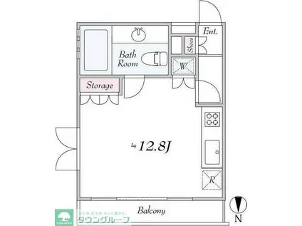 TSGARDEN和泉多摩川(ワンルーム/2階)の間取り写真