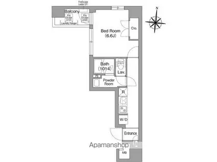コンフォリア・リヴ木場イーストII(1K/5階)の間取り写真