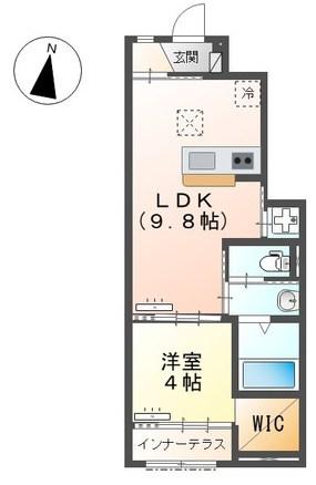 ANNA(1LDK/1階)の間取り写真