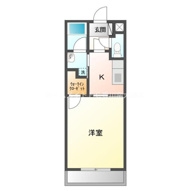 アイン シュロス(1K/1階)の間取り写真
