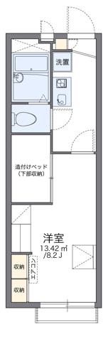 レオパレス清浪舎(1K/1階)の間取り写真