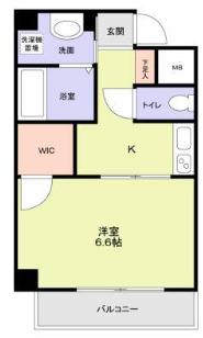 グランエクラ大今里南II(1K/10階)の間取り写真