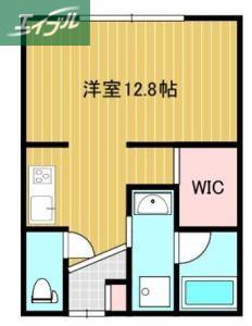 ラ・ターシュ広瀬町(ワンルーム/3階)の間取り写真