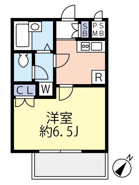 グランヴァン板橋本町エコヴェルデ(1K/2階)の間取り写真