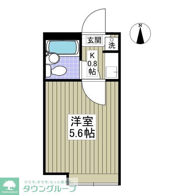 ラヴニールみずほ台(1K/1階)の間取り写真