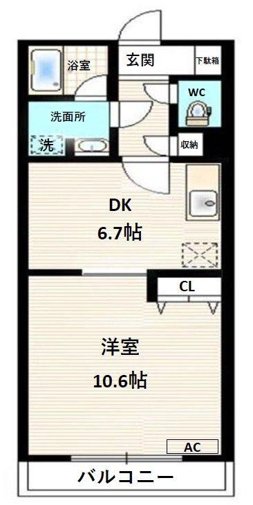 レキシントンマンション安行(1LDK/3階)の間取り写真