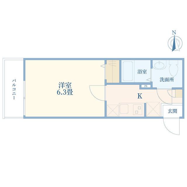 NOIX TAKASHIMADAIRA(1K/1階)の間取り写真