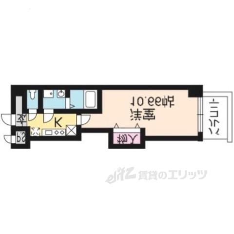 GRAND 三条小川(1K/5階)の間取り写真