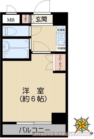 OLIO白山(1K/7階)の間取り写真