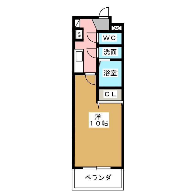 プリムローズ清水(1K/3階)の間取り写真