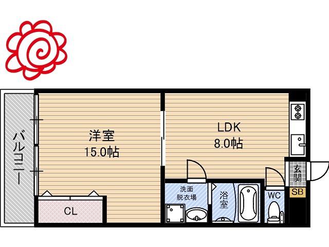 ファーストパレス(1LDK/3階)の間取り写真