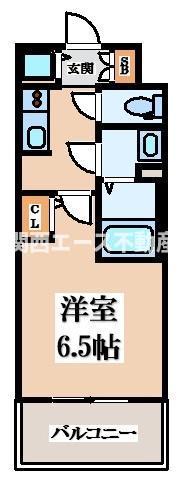 S-RESIDENCE高井田BELETA(1K/11階)の間取り写真