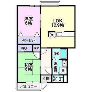 ハイステージレシオ(2LDK/1階)の間取り写真