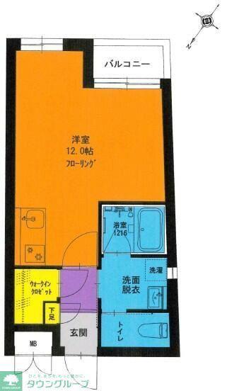 第7丸仙ハイツ(ワンルーム/3階)の間取り写真