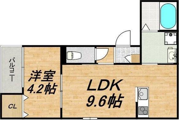 LECOCON一宮V(1LDK/2階)の間取り写真