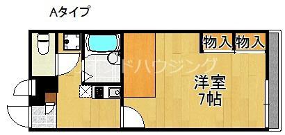 レオパレスMK(1K/1階)の間取り写真