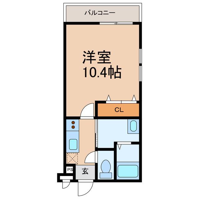 フジパレス城北I番館(1K/1階)の間取り写真