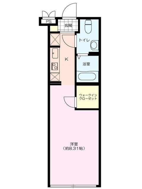 EDIT新宿区富久町(ワンルーム/4階)の間取り写真
