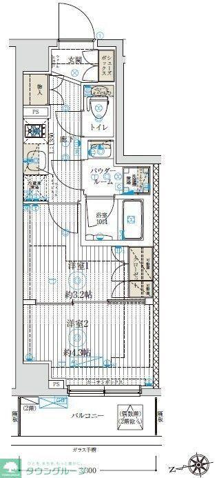 ブライズ中野哲学堂(1K/6階)の間取り写真