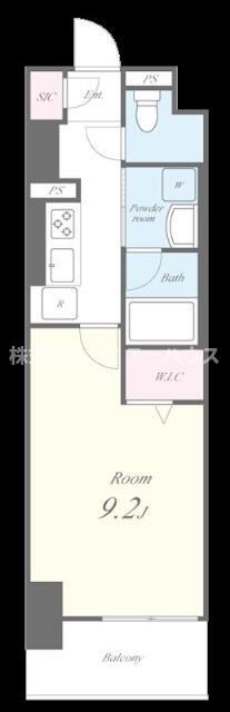 BLANCHE船橋本町(1K/2階)の間取り写真