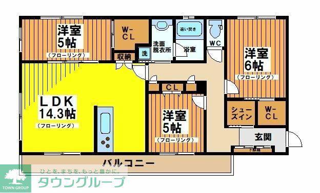 ブランシェ(3LDK/2階)の間取り写真