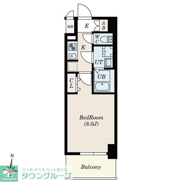 S-RESIDENCE堀田ノース II(1K/3階)の間取り写真