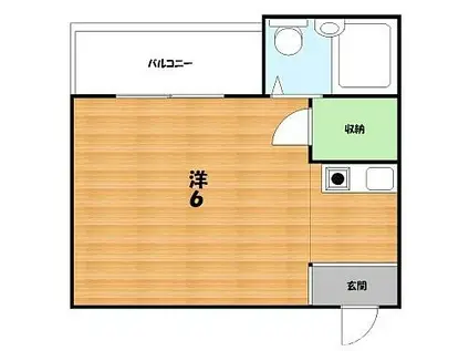 KAISEI HIRAKATA(ワンルーム/3階)の間取り写真