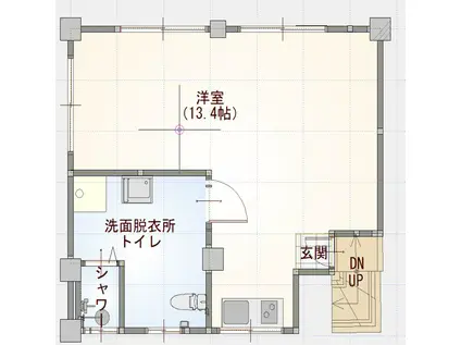 上筒井ビル(ワンルーム/3階)の間取り写真