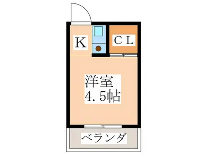 駒崎マンション(1K/3階)の間取り写真
