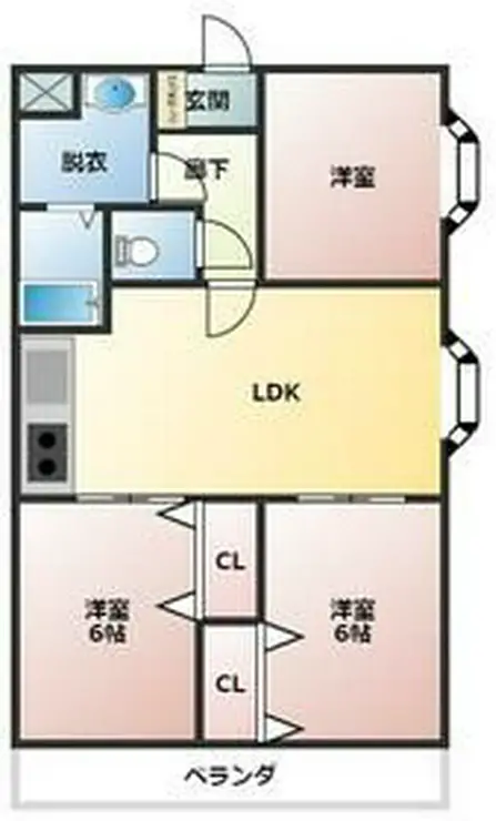 ロイヤルメゾンII 4階階 間取り