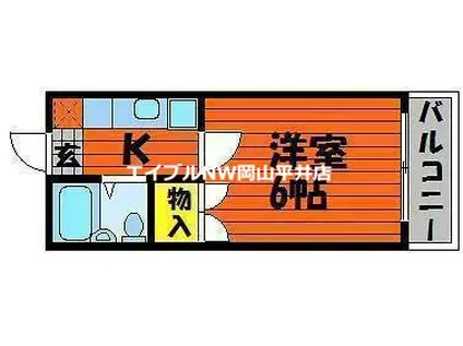 サンレック中井(1K/3階)の間取り写真