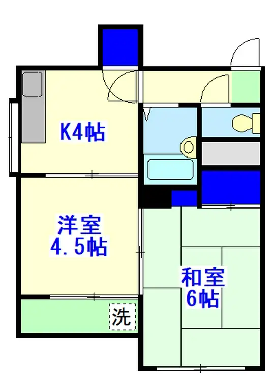 クレール五番館 1階階 間取り