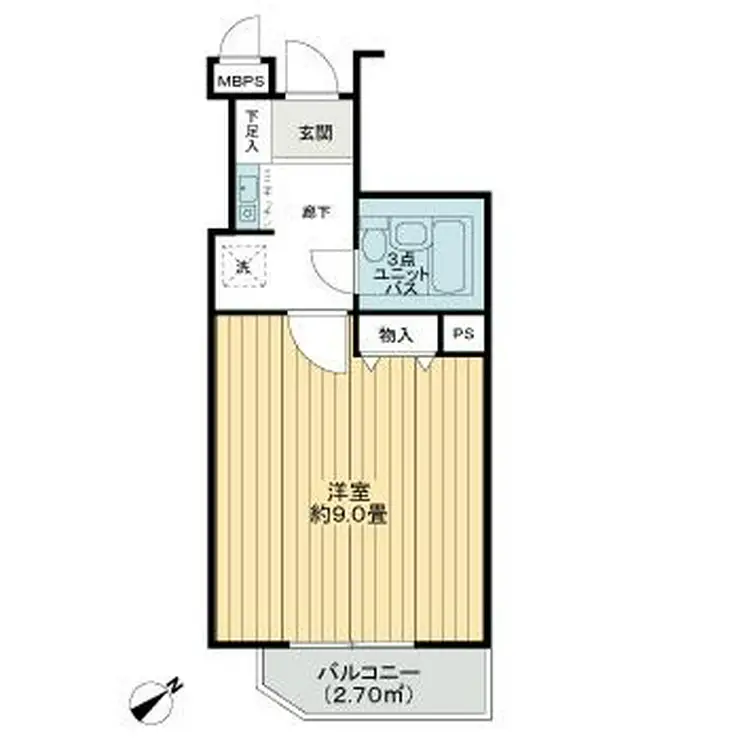 ライオンズマンション東村山第3 2階階 間取り