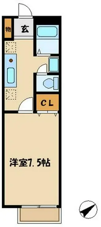 サニーヒル 1階階 間取り