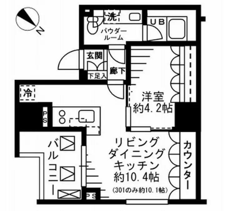 レジディア勝どき 10階階 間取り