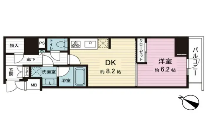 メインステージ千代田岩本町コモデ 12階階 間取り