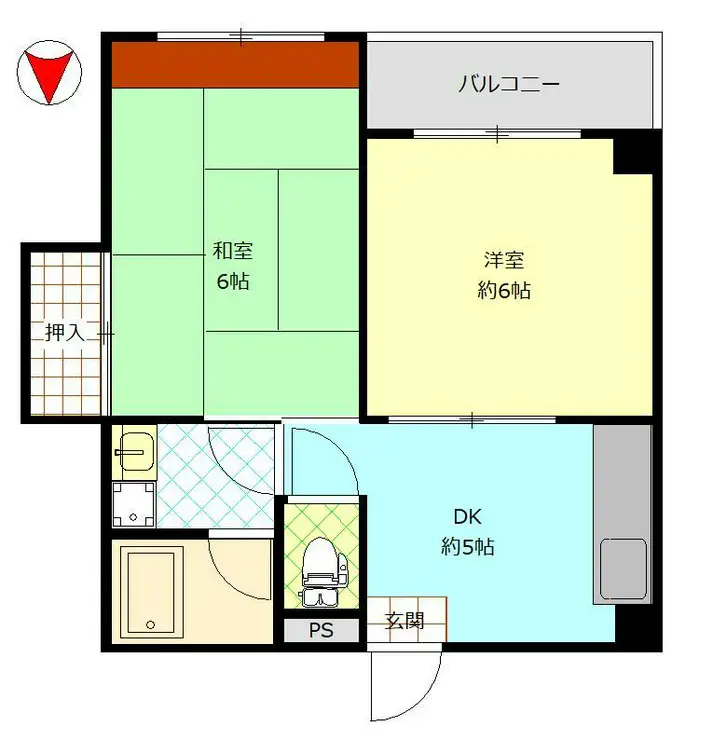 ハピネス 2階階 間取り