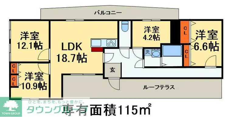 白樺フラッツ 7階階 間取り