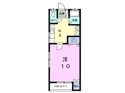 WINSTON(1K/1階)の間取り写真