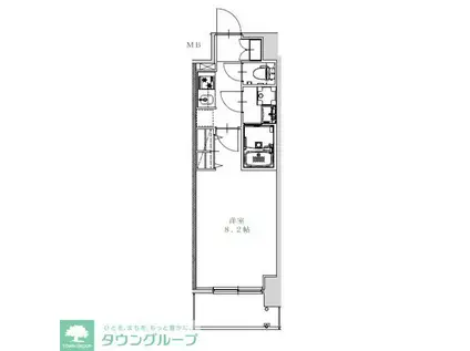 S-RESIDENCE金山ALTANO(1K/5階)の間取り写真