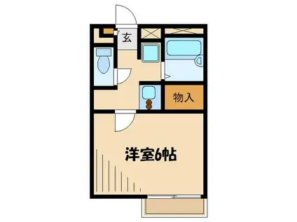 レオパレスガーデンハイツ(1K/2階)の間取り写真