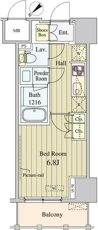 セリオ落合東中野 4階階 間取り