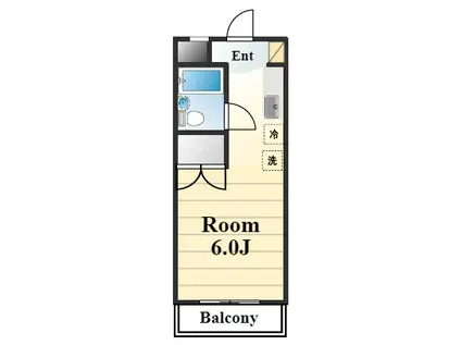 メゾン御園(1K/3階)の間取り写真