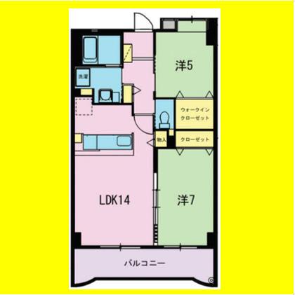 ロイヤルコンフォートマンション(2LDK/4階)の間取り写真