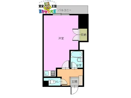 太田ビル(ワンルーム/4階)の間取り写真