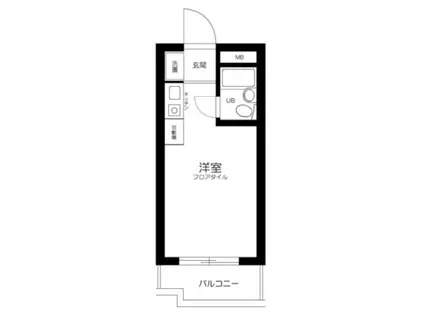 モナークマンション溝の口I(ワンルーム/1階)の間取り写真